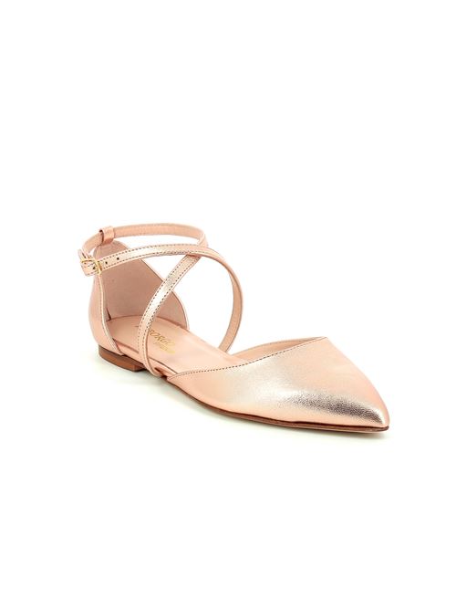 ballerina in pelle laminata platino IL BORGO FIRENZE | A5834Y